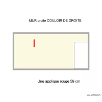 mur gauche couloir droite