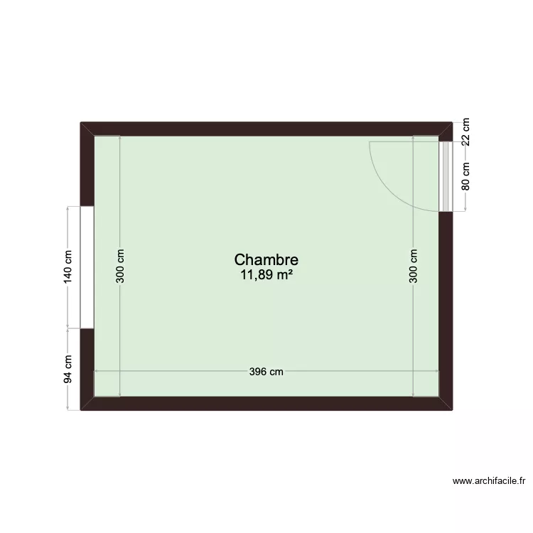 CHAMBRE. Plan de 