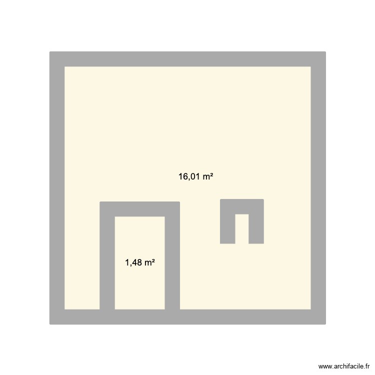 fa&ccedil;ade. Plan de 0 pièce et 0 m2