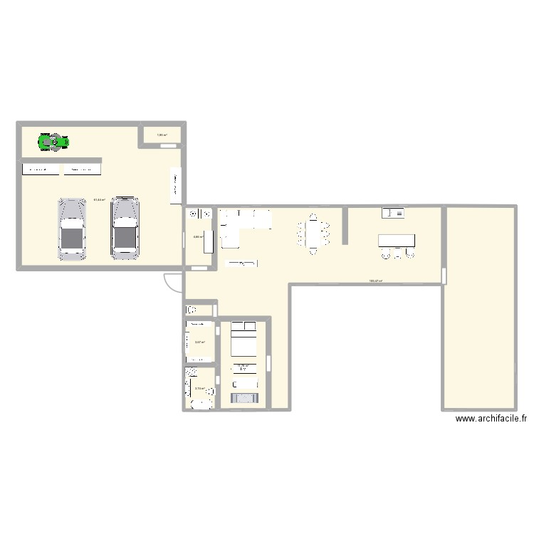 chez moi 2. Plan de 7 pièces et 193 m2