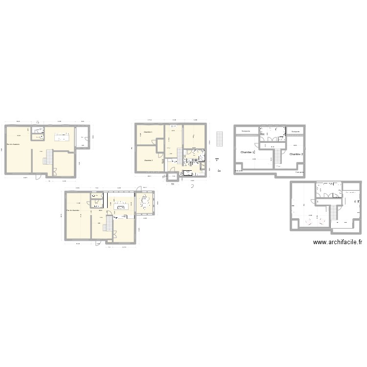 Park3. Plan de 7 pièces et 220 m2