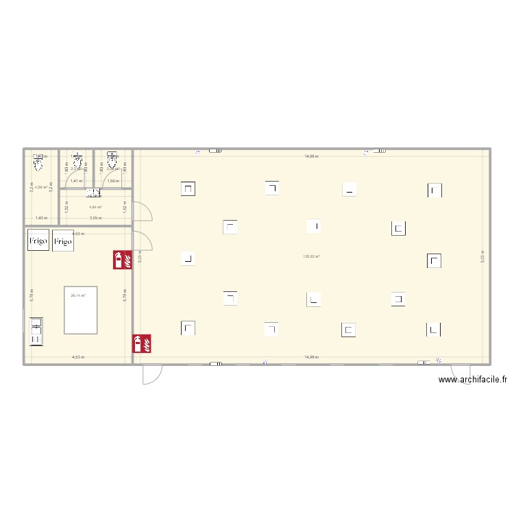 Salle Alembon. Plan de 0 pièce et 0 m2