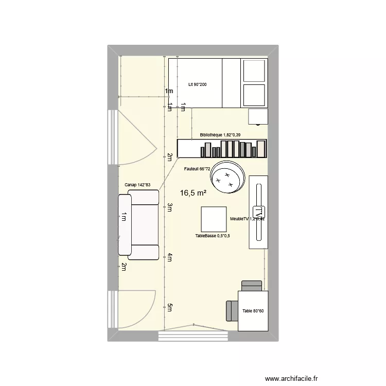 T1GP4. Plan de 1 et 17 m² T1GP4. Plan de 1 et 17 m²