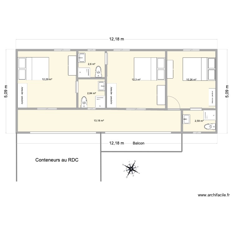Yenn. Plan de 0 pièce et 0 m2