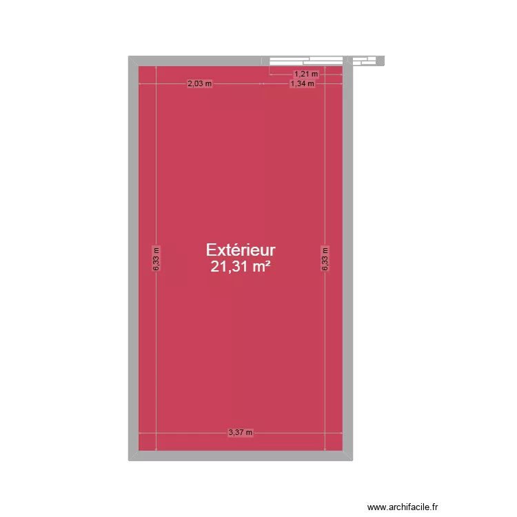 Jardin Kellerman V2. Plan de 1  et 21 m²