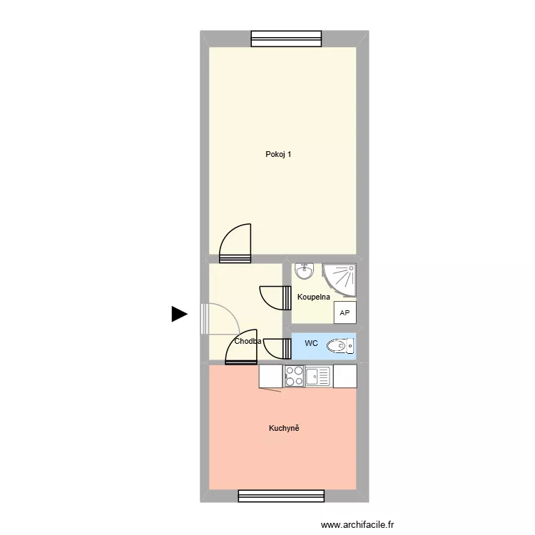 Bernerova 1808 byt 4. Plan de 9 Pièces et 163 m²