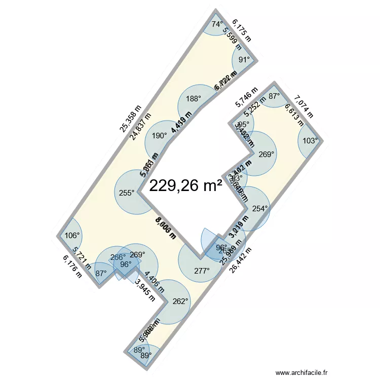 M OLIVIER N°11. Plan de 1 et 229 m² M OLIVIER N°11. Plan de 1 et 229 m²