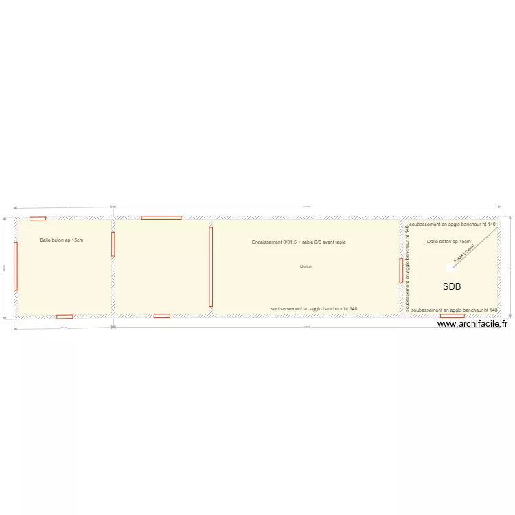 La biqueti&egrave;re 3. Plan de 