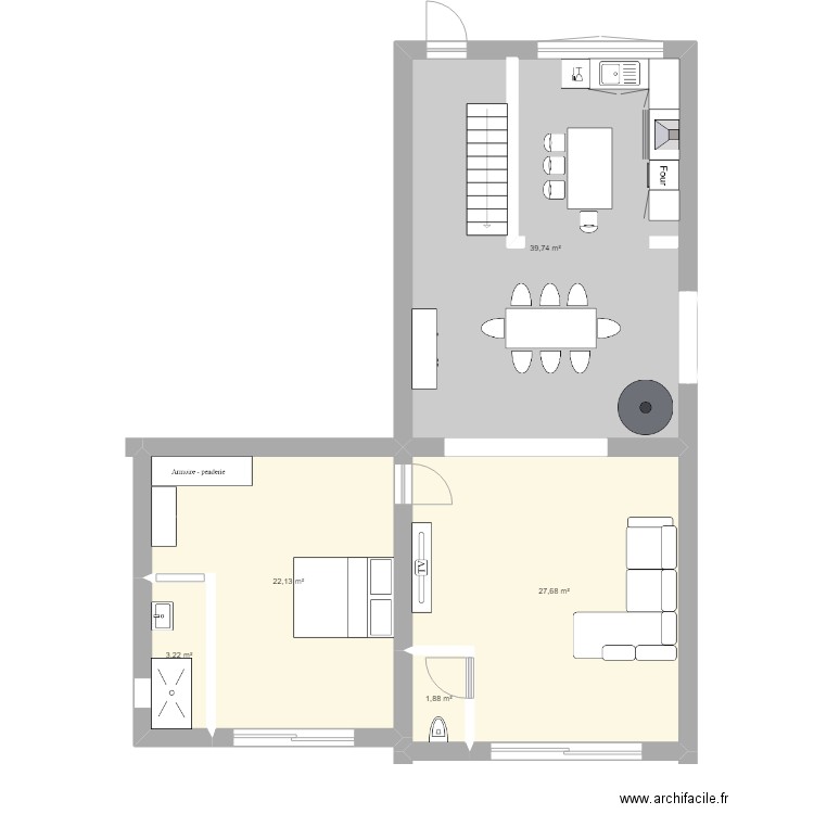 maison 1. Plan de 0 pièce et 0 m2