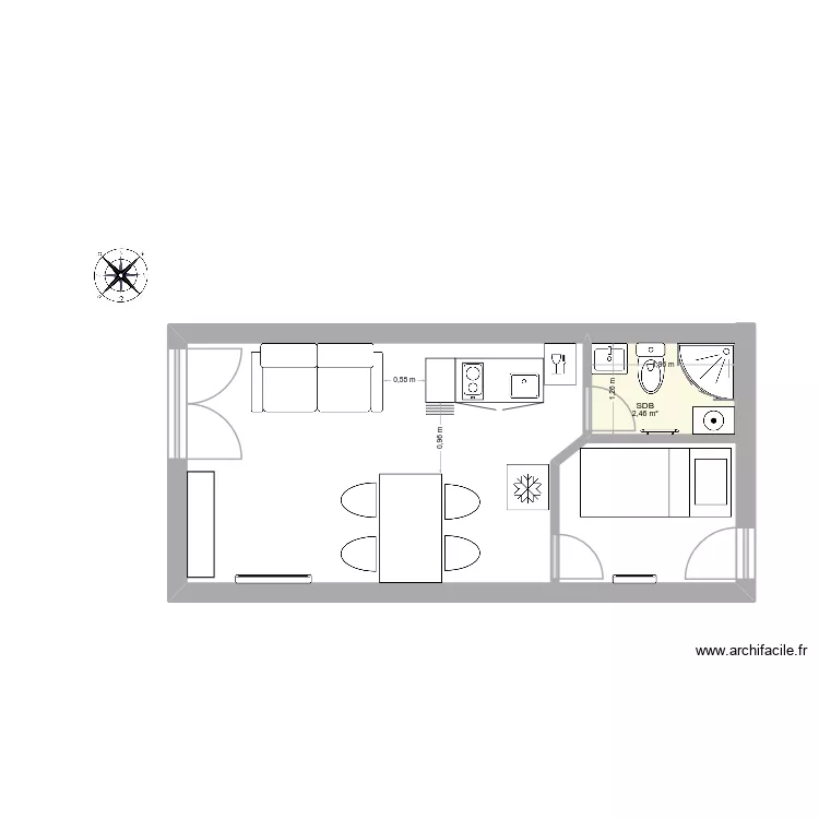 appart schuss renov&eacute; 3. Plan de 