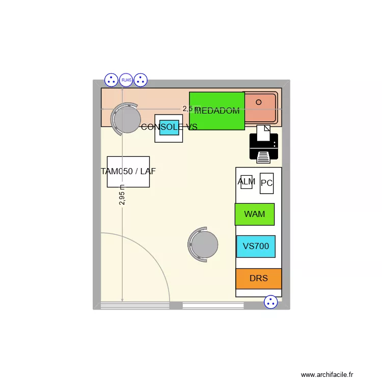 773110755. Plan de 1  et 7 m²