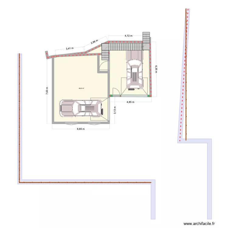 Garages Vallorcine. Plan de 