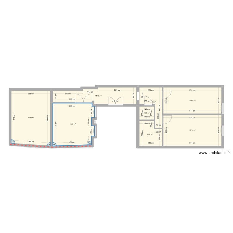 Romaric existant. Plan de 0 pièce et 0 m2