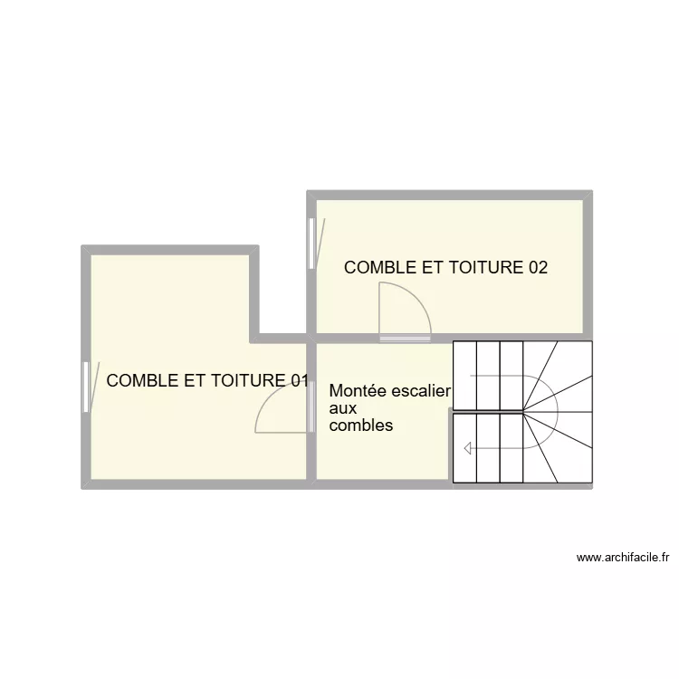 AIGOUAL COMBLES. Plan de 4 Pièces et 15 m² AIGOUAL COMBLES. Plan de 4 Pièces et 15 m²