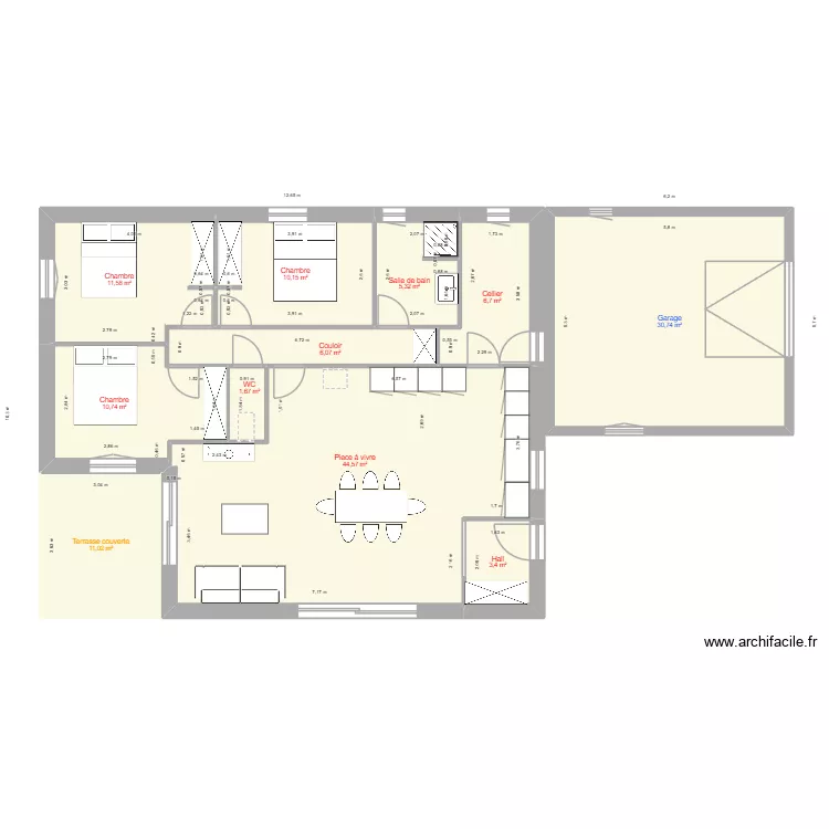Gantes V4-IndG. Plan de 11 et 142 m² Gantes V4-IndG. Plan de 11 et 142 m²