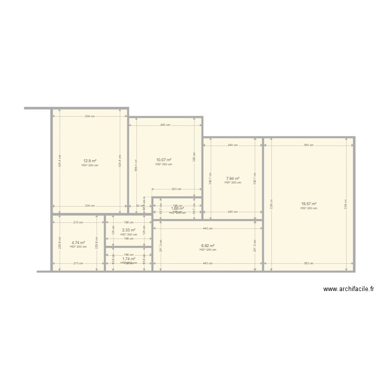 EV A45. Plan de 0 pièce et 0 m2