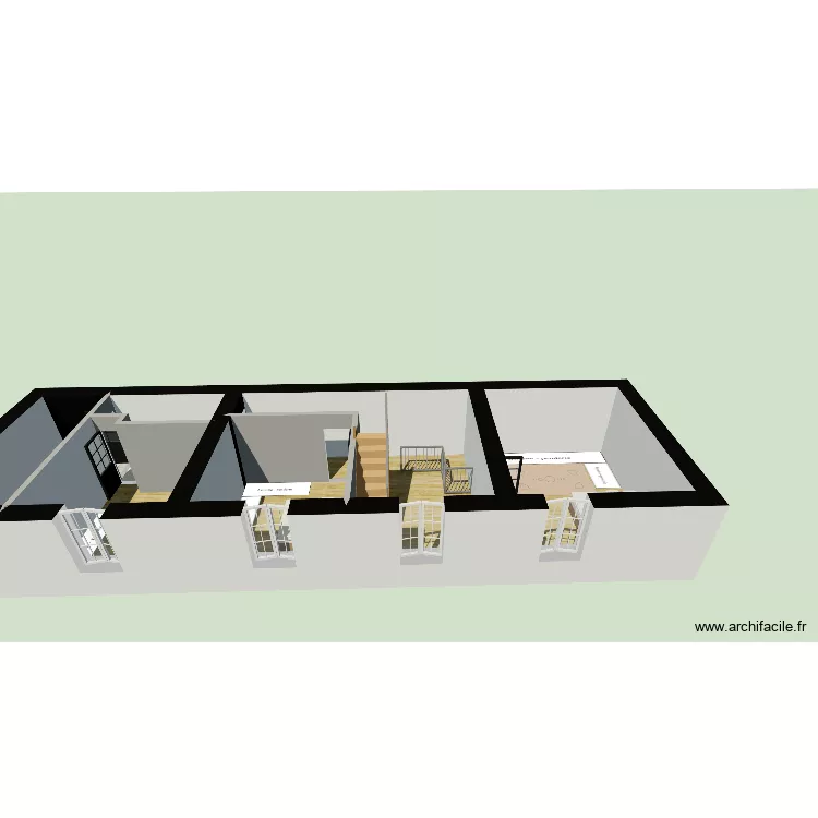 Maison Etxebarnia étage. Plan de 6 Pièces et 75 m² Maison Etxebarnia étage. Plan de 6 Pièces et 75 m²