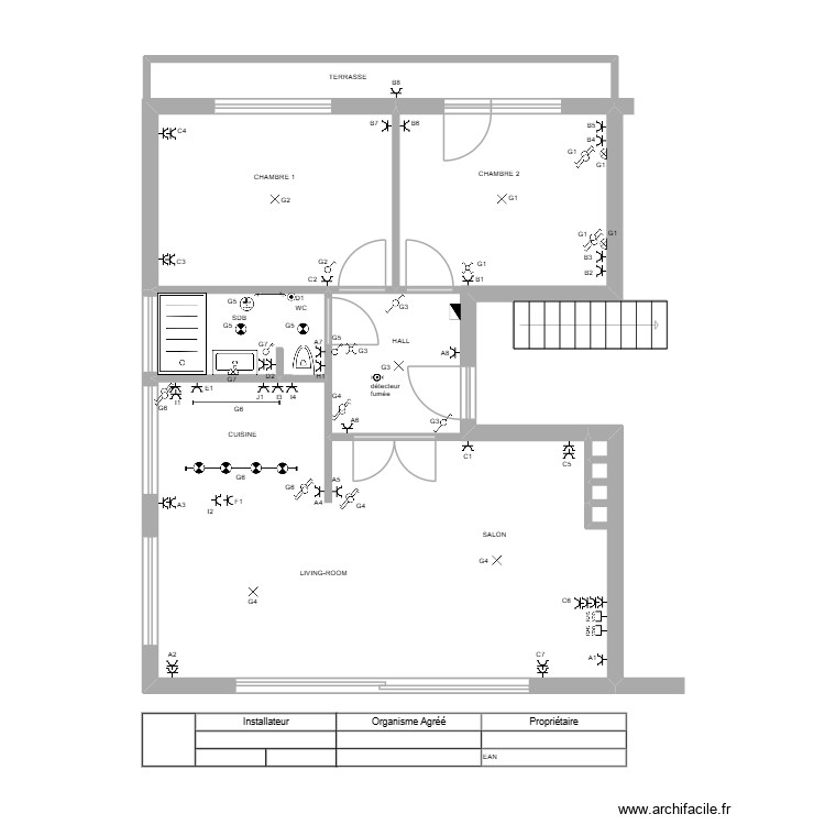Appartement Gembloux final. Plan de 10 pièces et 143 m2