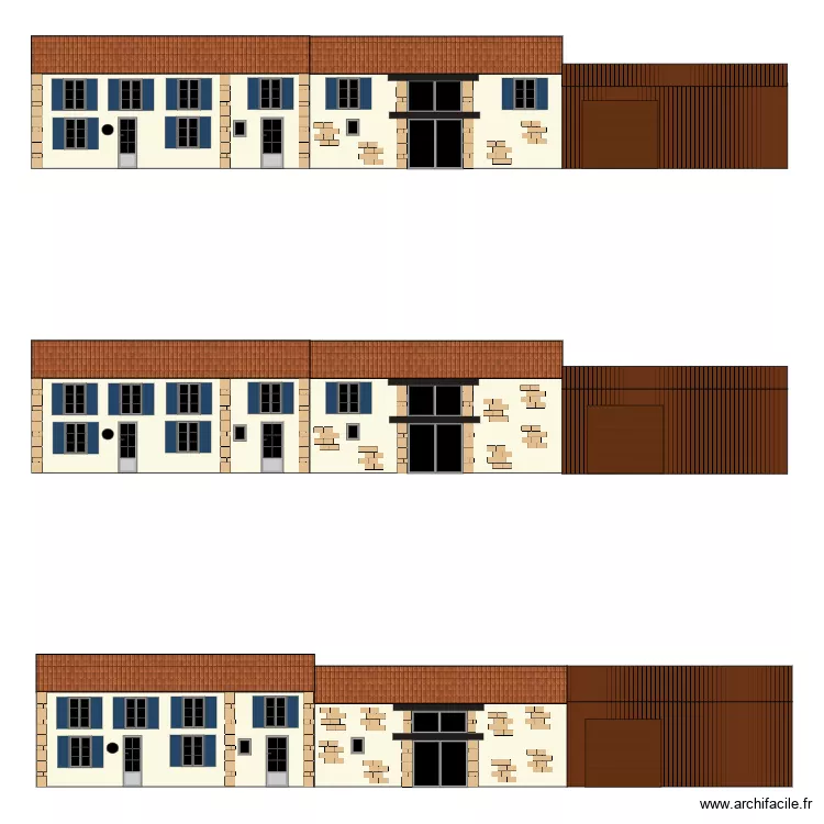 Maison. Plan de 