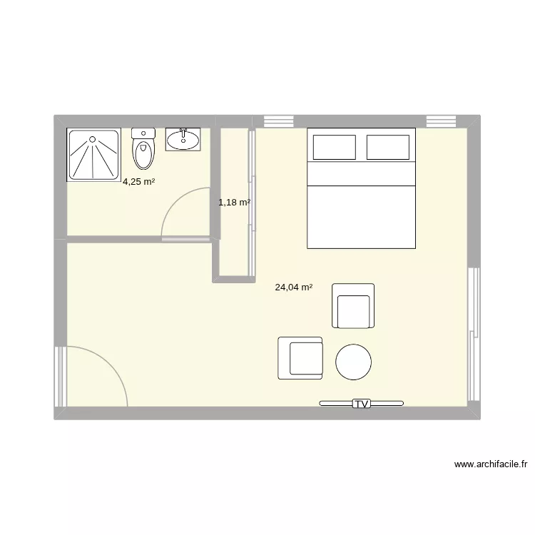 plan_suite_2. Plan de 3 et 29 m² plan_suite_2. Plan de 3 et 29 m²