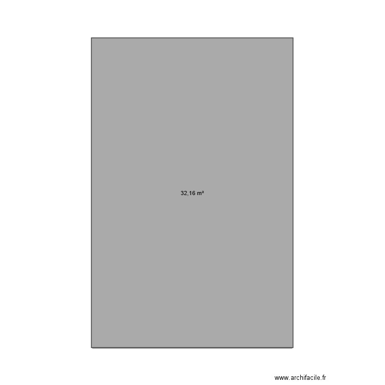 Garage ouvert. Plan de 1 pièce et 32 m2