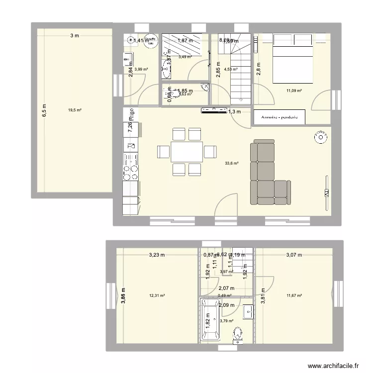 Lot 24 9/8 -2 RDC. Plan de 12 et 169 m² Lot 24 9/8 -2 RDC. Plan de 12 et 169 m²