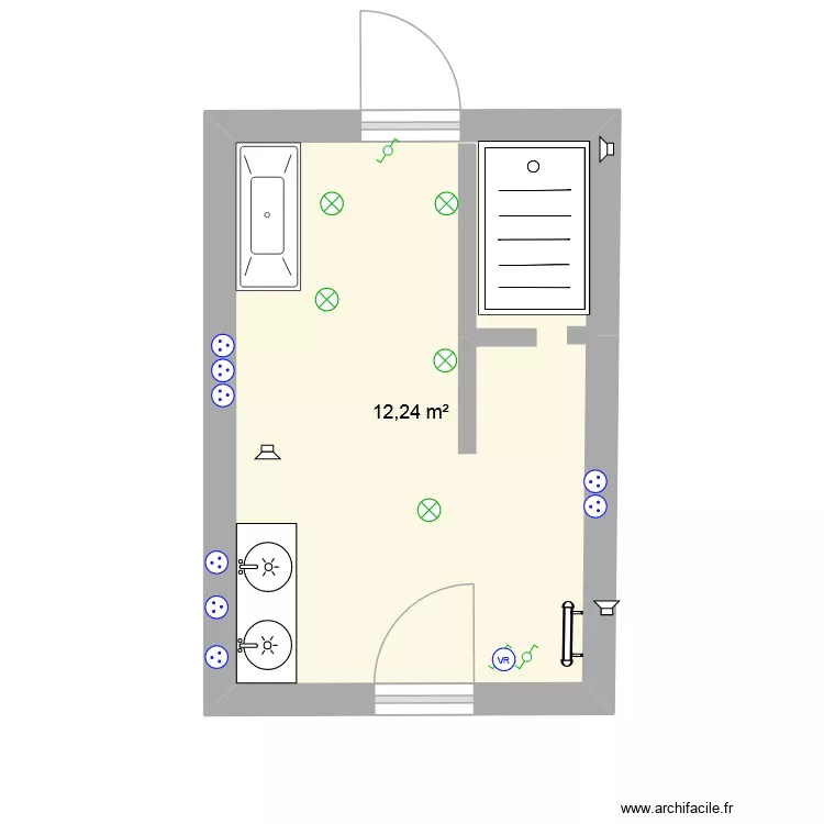 gaetan. Plan de 1 Pièce et 12 m² gaetan. Plan de 1 Pièce et 12 m²