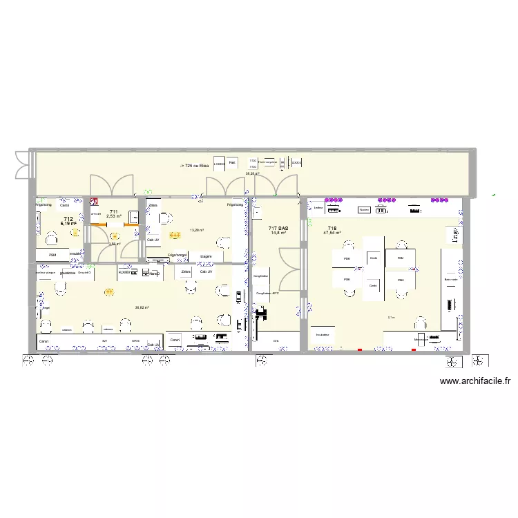 D711-718 CBBA Expansion 20260507. Plan de 8  et 163 m²