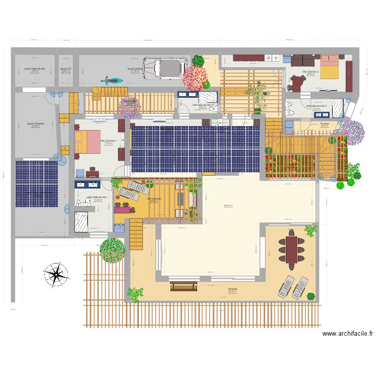 trencall +2 solarium 2024. Plan de 0 pièce et 0 m2
