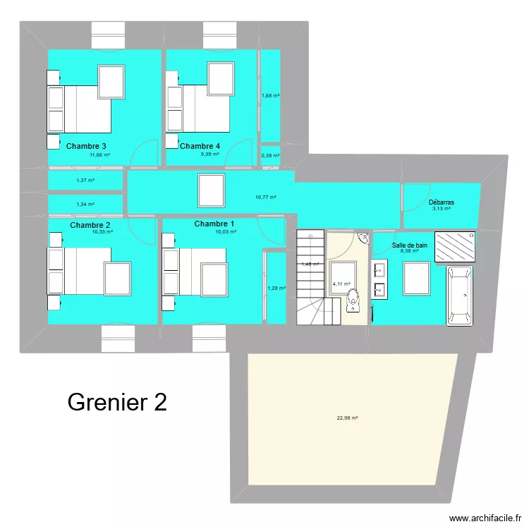 St JULIEN GRENIER 2 Lisa. Plan de 