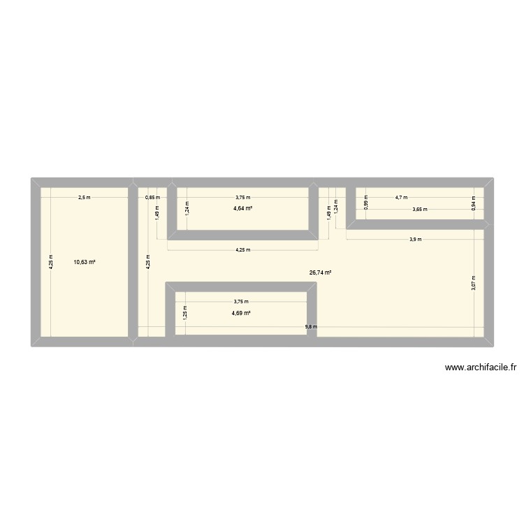 LLL. Plan de 0 pièce et 0 m2