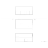 vue en plan et fa&ccedil;ades