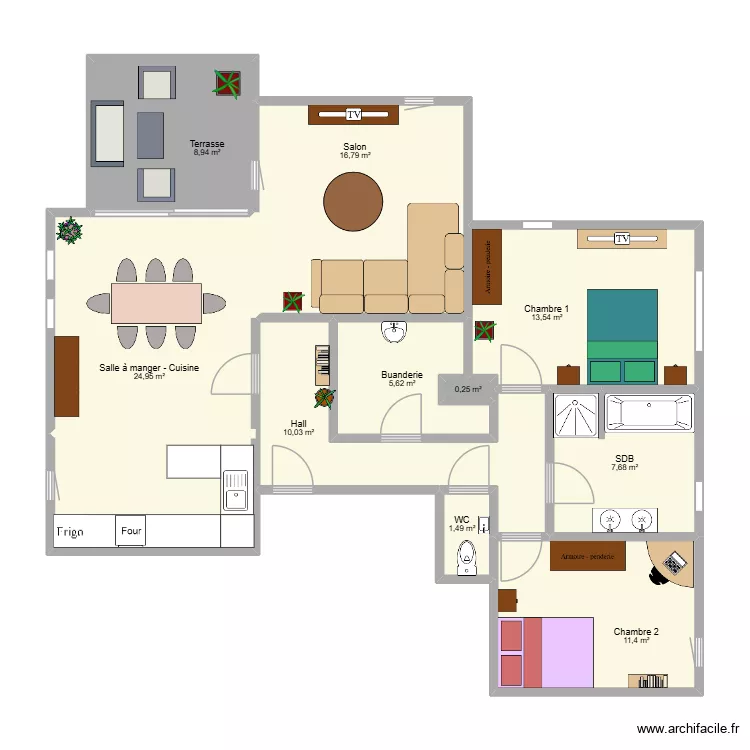 Plan 214 boite 12. Plan de 10  et 101 m²
