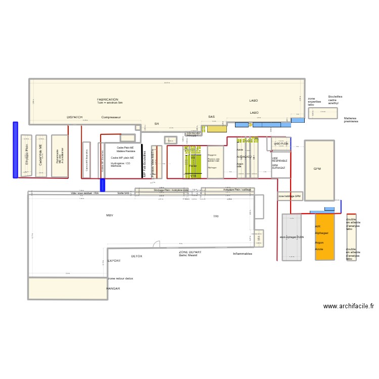 plan site marquage pgcd. Plan de 32 pièces et 216 m2