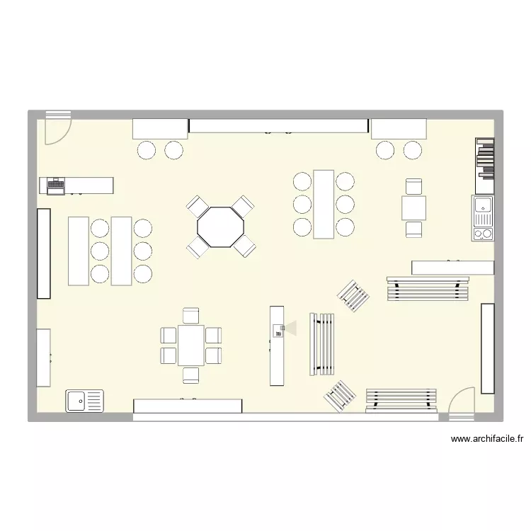 Classe MS/GS. Plan de 1 Pièce et 130 m²