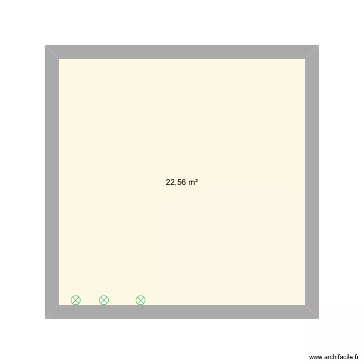 Ddd. Plan de 1 et 23 m² Ddd. Plan de 1 et 23 m²