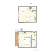 Plan intérieur bungalow
