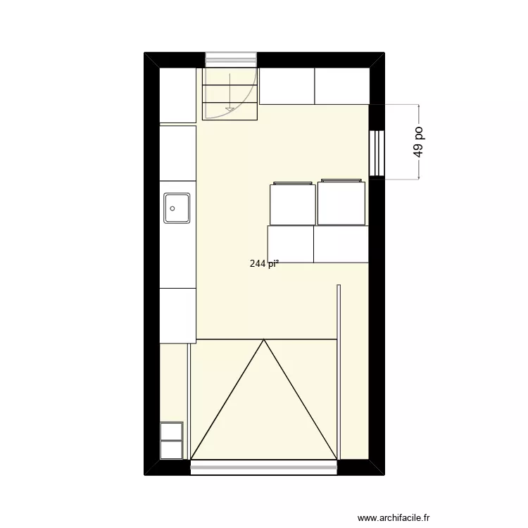 Garage Chow. Plan de 1 et 23 m² Garage Chow. Plan de 1 et 23 m²