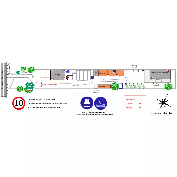 Plan Fondeyre visite V.090326.4. Plan de 1  et 20 m²