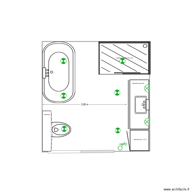 Projet_Diane B_16. Plan de 1 pièce et 7 m2