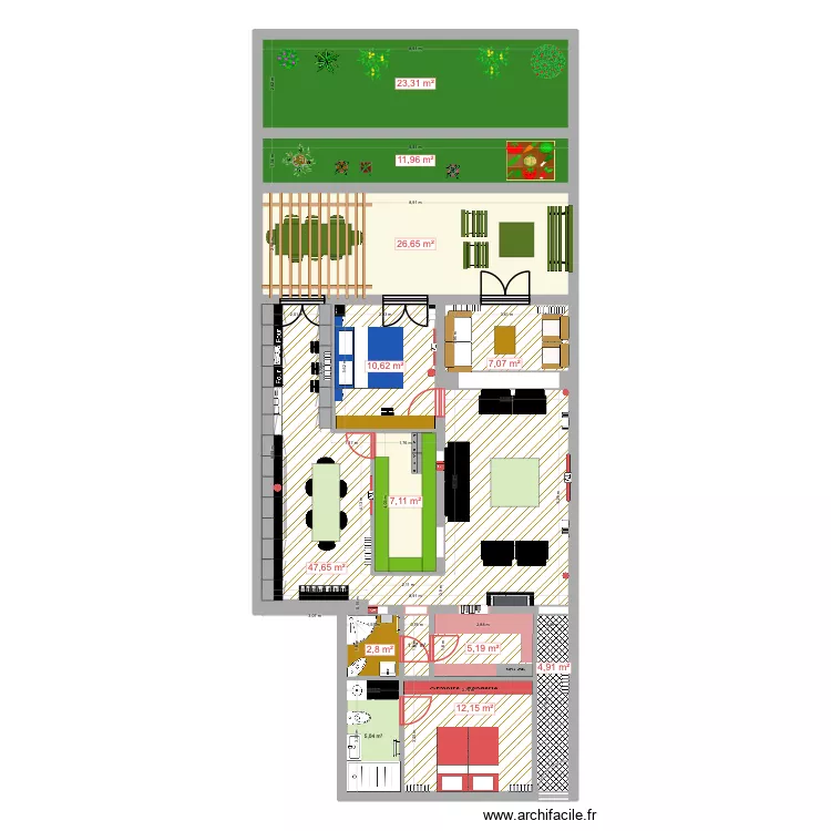 131 POMPE 33. Plan de 13  et 166 m²