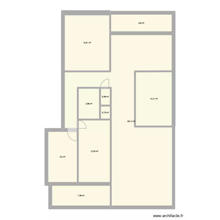 Ama. Plan de 10  et 128 m²