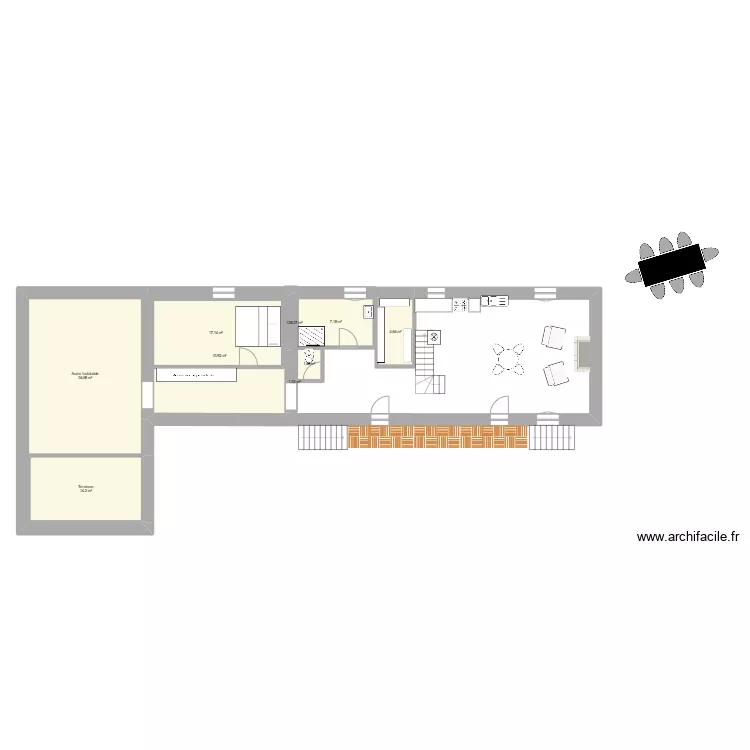 plan 2 maison Grange. Plan de 