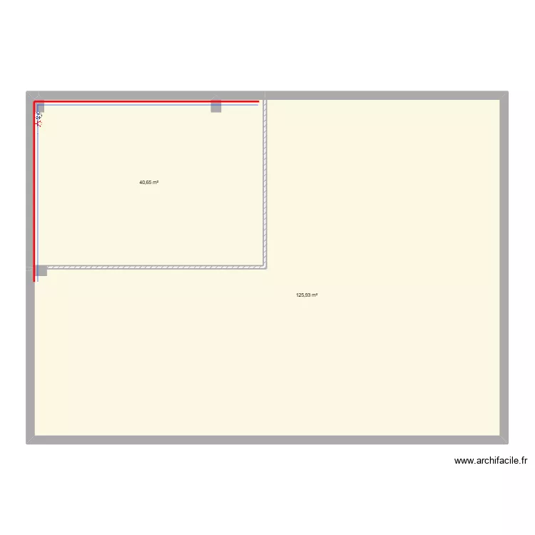 Implementation Tianma. Plan de 2  et 167 m²