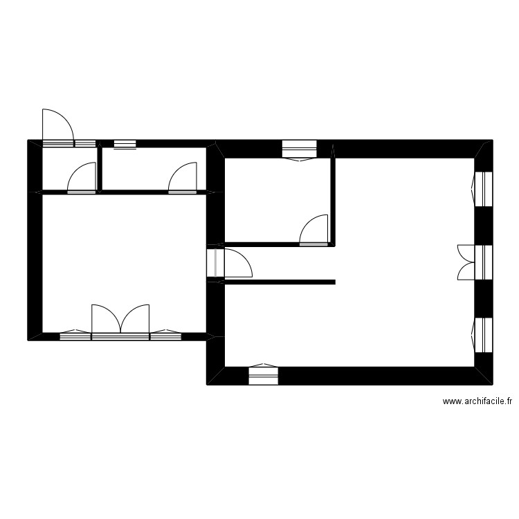 SIBY. Plan de 5 pièces et 66 m2