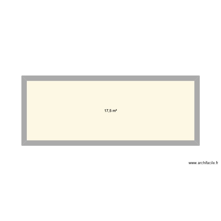 éclairage mur RDC longani. Plan de 1 pièce et 18 m2