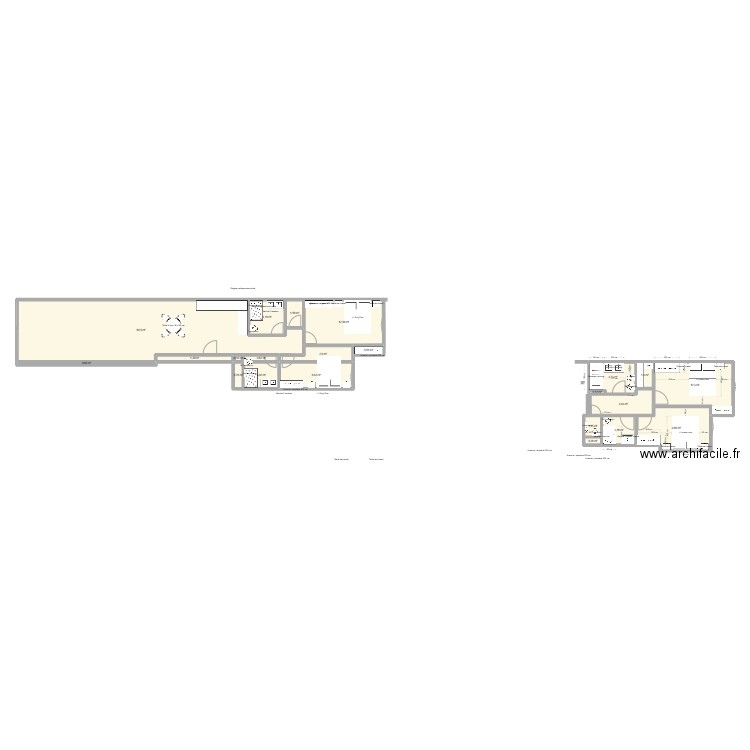 169 promenade. Plan de 22 pièces et 123 m2