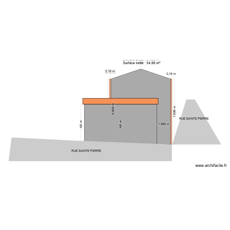 hosni dpm3 facade NORD EST DU 25 09 2025 V3. Plan de 0 pièce et 0 m2