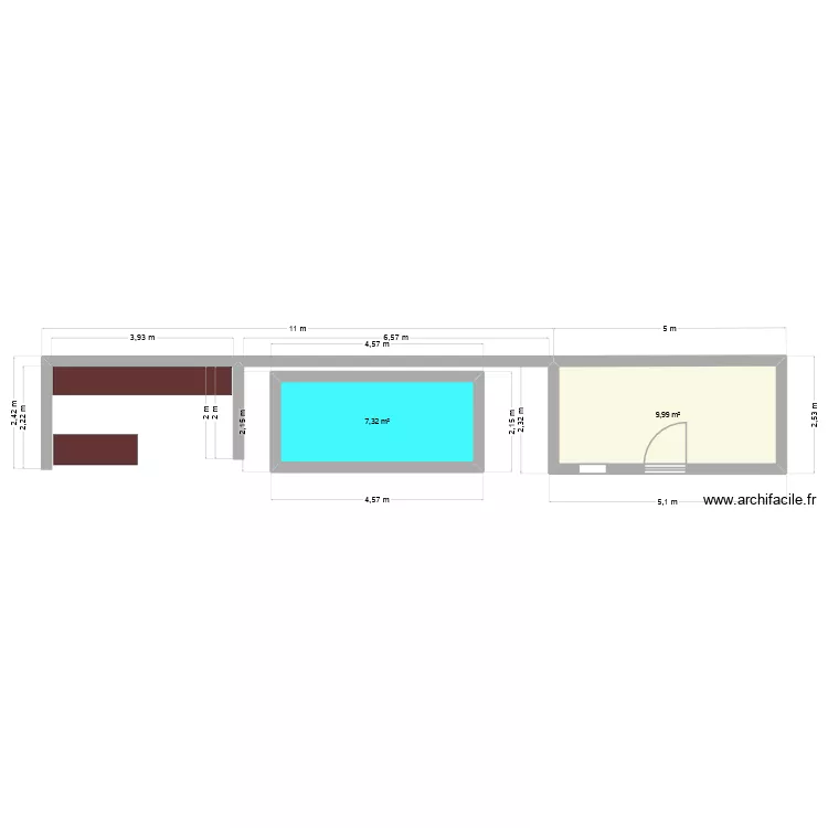trouillas fond jardin. Plan de 