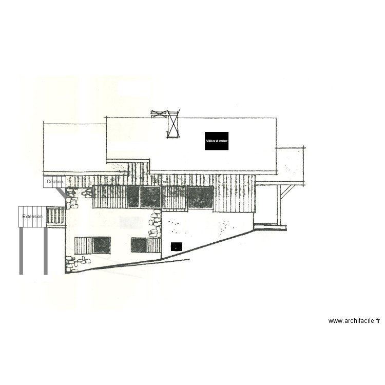 Projet Façade Sud Est 2. Plan de 0 pièce et 0 m2